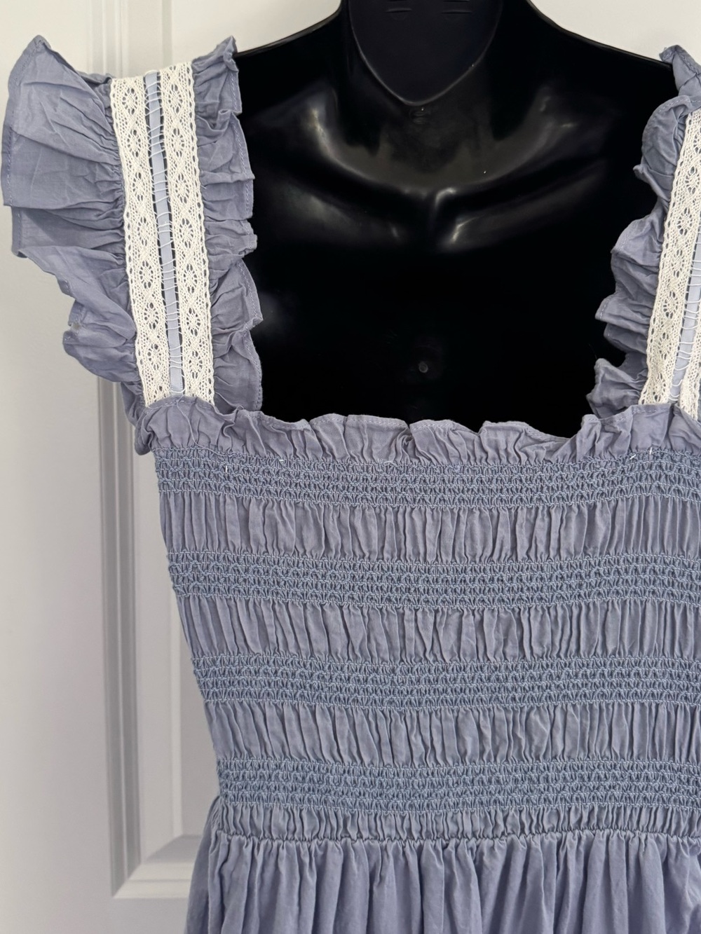Neuflora Smocked Bodice Tiered Maxi Dress - Picture 11 of 12